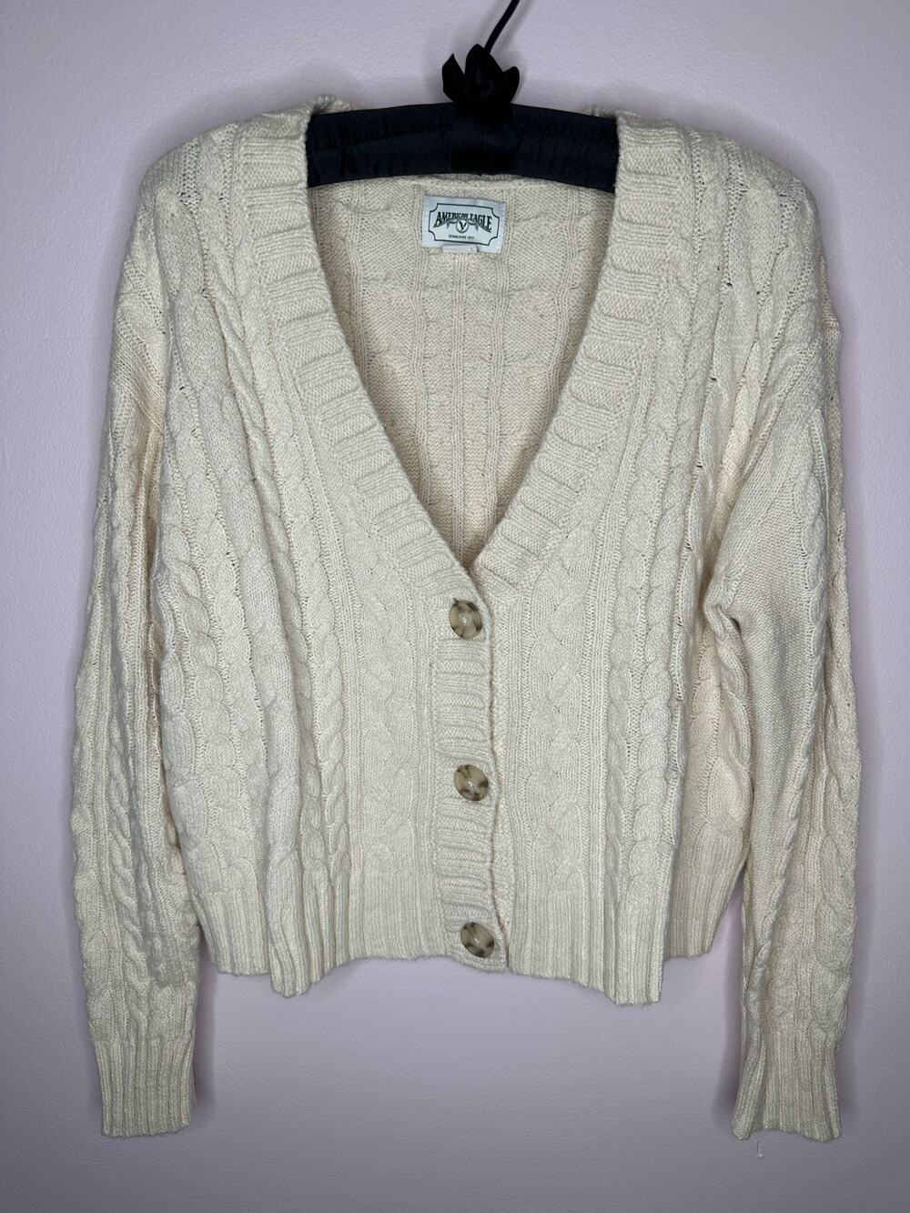 American Eagle Beige Women’s Sweater Cardigan